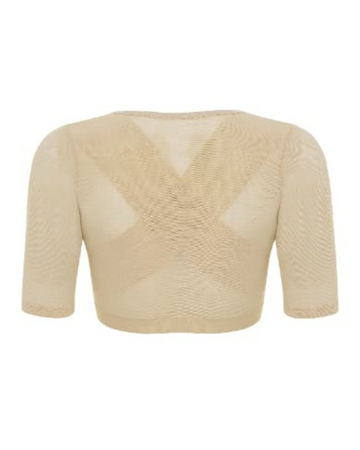 Gemsli SW112 Beige Firm Posture Support Open Bust Arm Shaper Myselflingerie.com